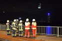 Einsatz BF Hoehenretter Koelner Seilbahn Hoehe Zoobruecke P2617